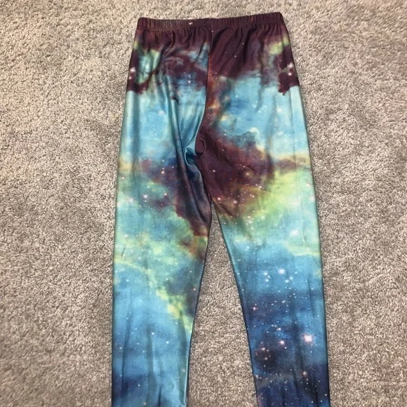 Lotus Leggings Multicolor Galaxy leggings size M - Picture 8 of 9